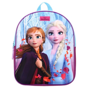 Ghiozdan copii Disney - Frozen 2 - Anna si Elsa, design 3D, multicolor, inaltime 32 cm Ghiozdan copii Disney - Frozen 2 - Anna si Elsa, design 3D, multicolor, inaltime 32 cm