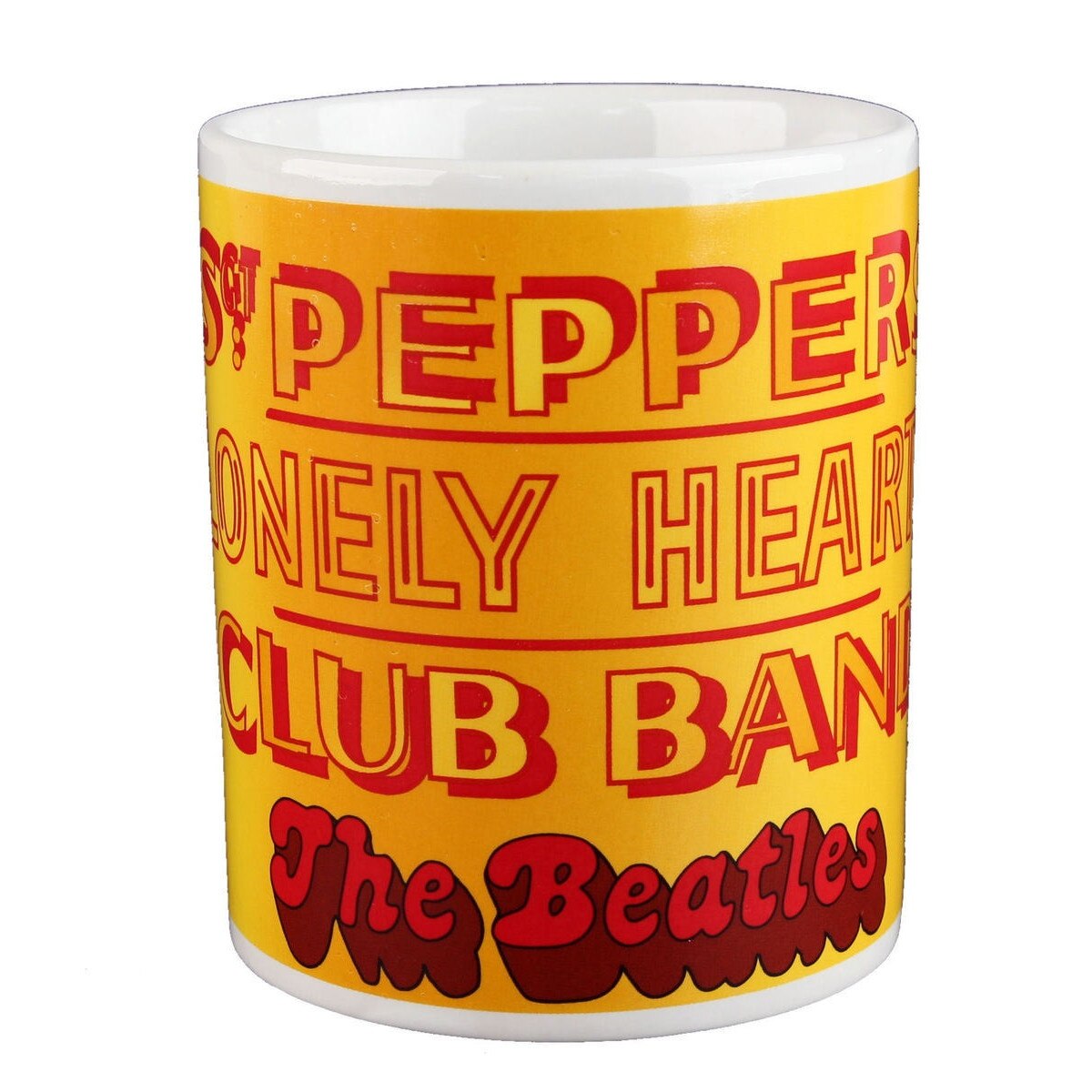 Cana - Beatles - Sgt. Pepper, Ceramica, 320 ml, Rosu