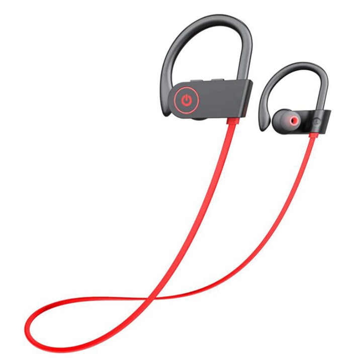 Kosiil® In-Ear Bluetooth фитнес слушалки, IPX7 водоустойчиви, стерео HD микрофон, черни