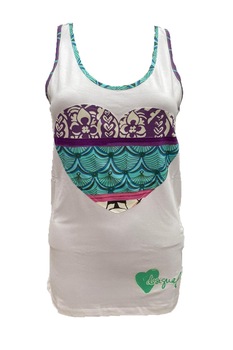 Maiou, Desigual, 61NL0T5, Alb/Albastru, S-M Maiou, Desigual, 61NL0T5, Alb/Albastru, S-M