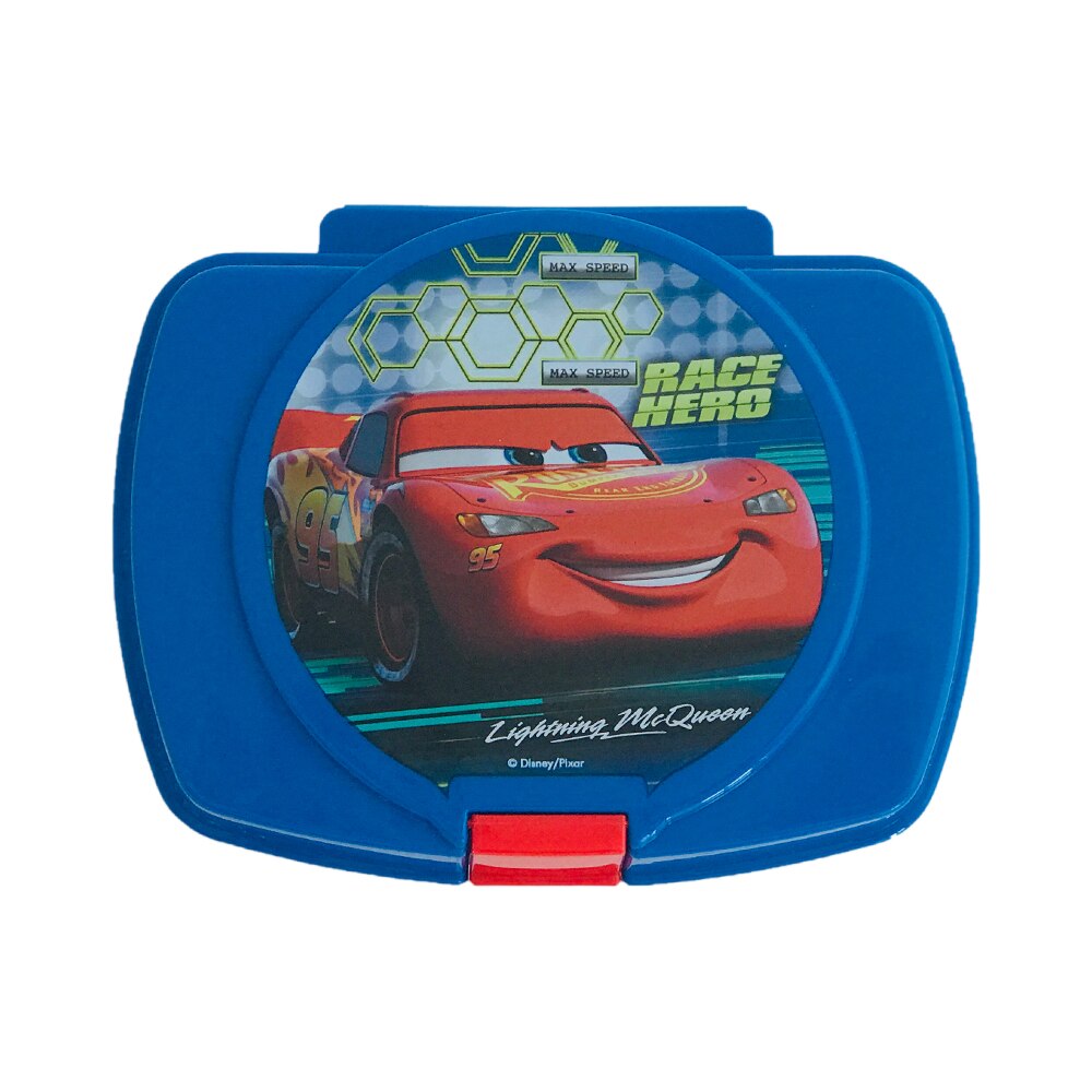 Cutie sandwich Cars din plastic cu deschidere pe clips