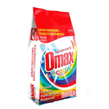 Detergent praf OMAX Colore 4.68 kg - 78 spalari Detergent praf OMAX Colore 4.68 kg - 78 spalari