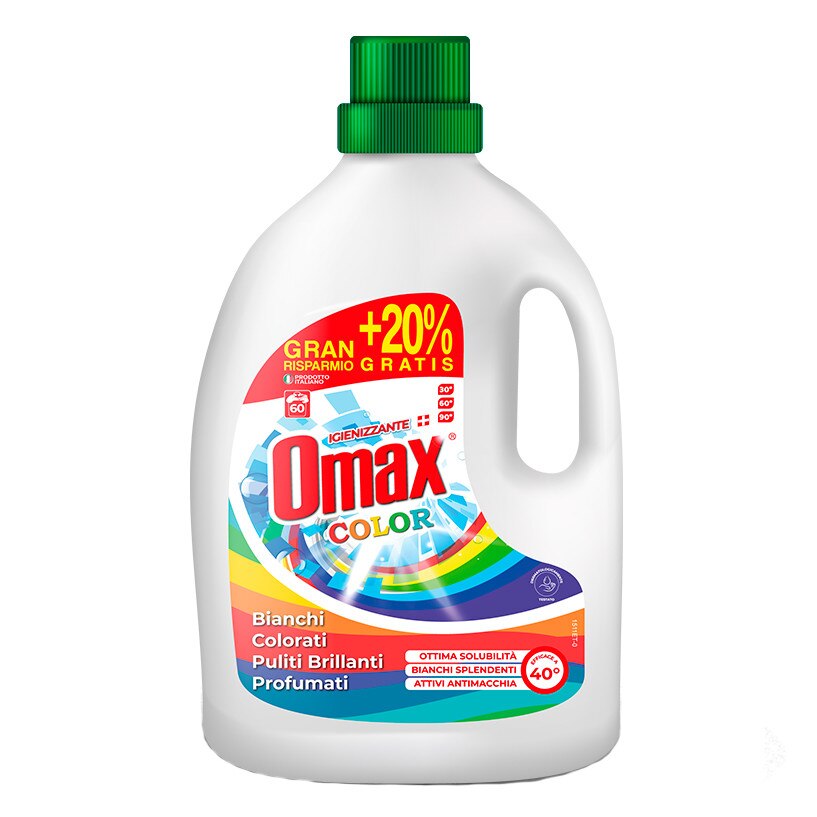 Detergent lichid rufe OMAX Colore 3L - 60 spalari