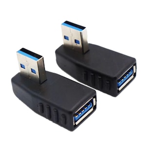 Set 2 adaptoare extensie Pili-Paradise, USB 3.0 tata la USB mama, Negru
