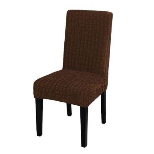 Set 6 huse universale pentru scaun, fara volan, culoare maro, By Arforhome