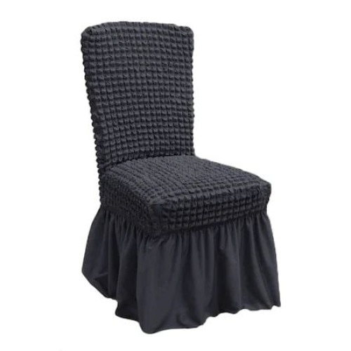 Set 6 huse universale pentru scaun, cu volan, culoare albastru fume, By Arforhome