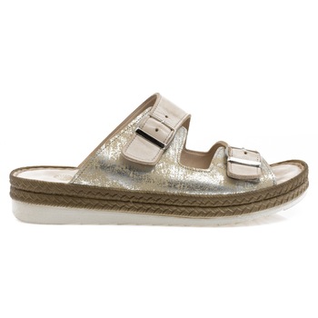 Sandale dama, Caspian, Cas-2022, casual, piele naturala, Bej/Argintiu Sandale dama, Caspian, Cas-2022, casual, piele naturala, Bej/Argintiu