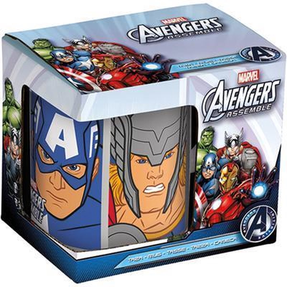 Cana Marvel - Avengers, Multicolor, Capacitate 325 ml, inaltime 9.5 cm
