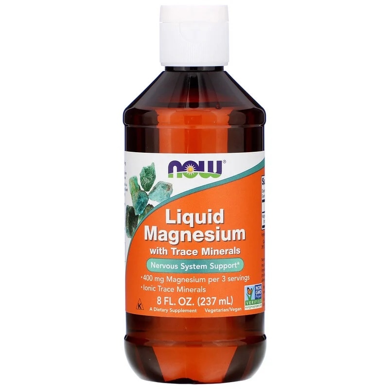 Supliment alimentar NOW FOODS Magneziu lichid cu urme minerale 237ml