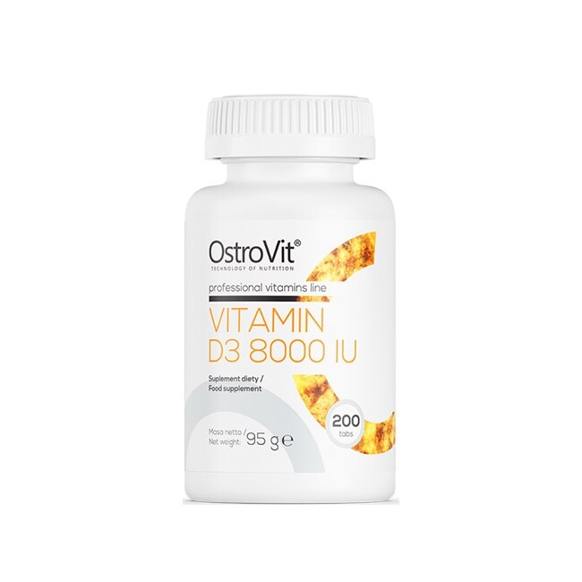 Supliment Alimentar, Ostrovit, Vitamina D 8000 Iu, 200 capsule
