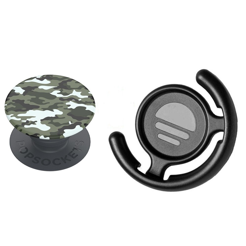 Set Suport Universal pentru telefon PopSockets, Basic Dark Camo si Suport pentru masina