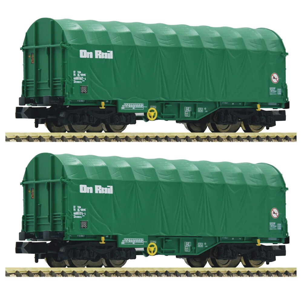 Set 2 Vagoane Fleischmann, cu Prelata Onrail, scara N