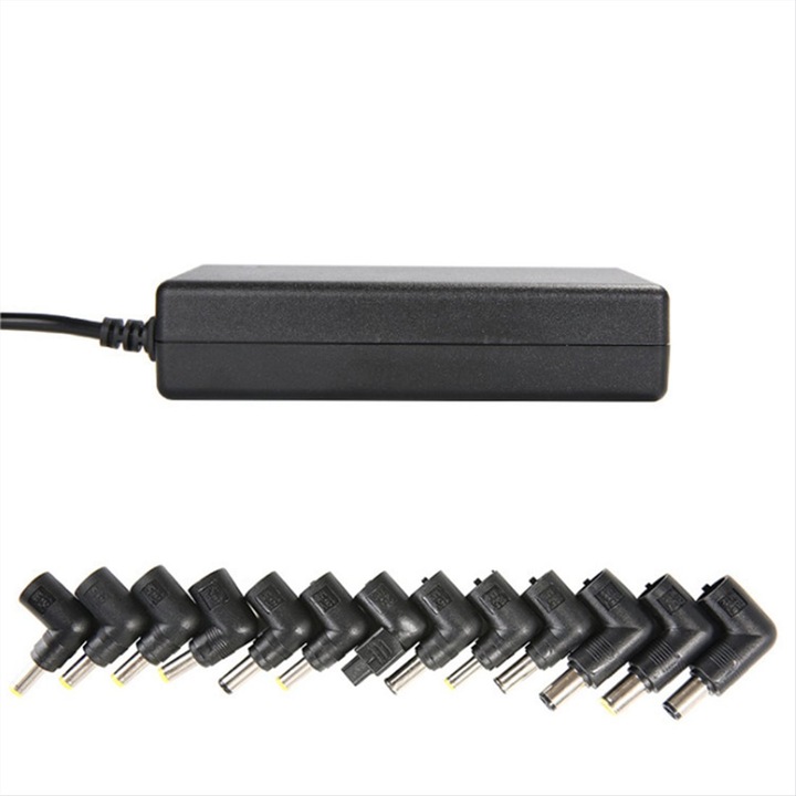 Incarcator tip adaptor universal pentru laptop si alte dispozitive, 100/120 W,13 mufe, Negru, BBL2271
