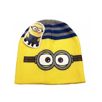 Caciula Minions 6316, Galben/Gri Caciula Minions 6316, Galben/Gri