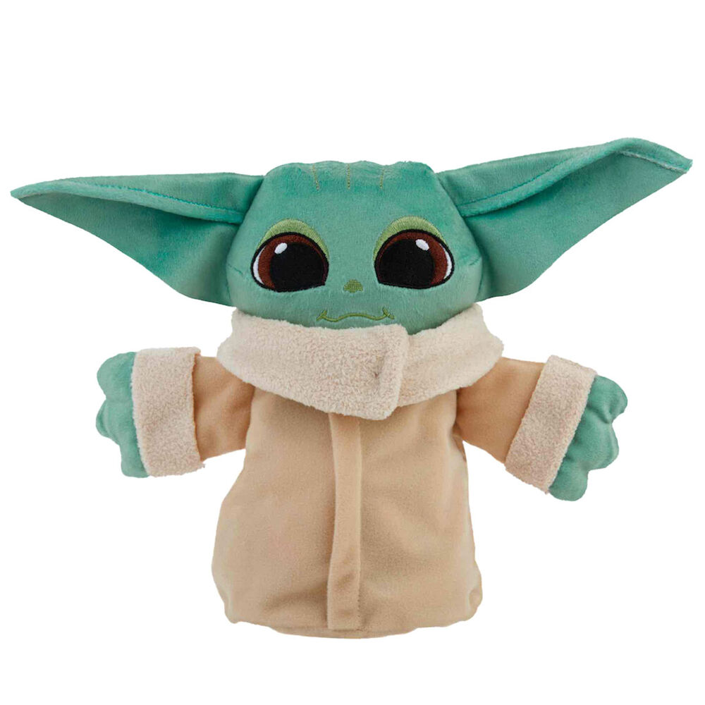 Jucarie de plus Star Wars - Baby Yoda, The Mandalorian - Grogu The Child, transformabila, multicolor, inaltime 18 cm