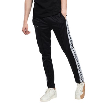 Pantaloni trening barbati cu logo, Kappa, 222 BANDA ASTORIA SLIM, Negru Pantaloni trening barbati cu logo, Kappa, 222 BANDA ASTORIA SLIM, Negru