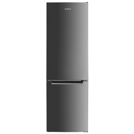 Combina Frigorifica Samus SCX342, 262 l, Termostat Reglabil, Clasa energetica F, 3 sertare la congelator, H 180 cm, Inox