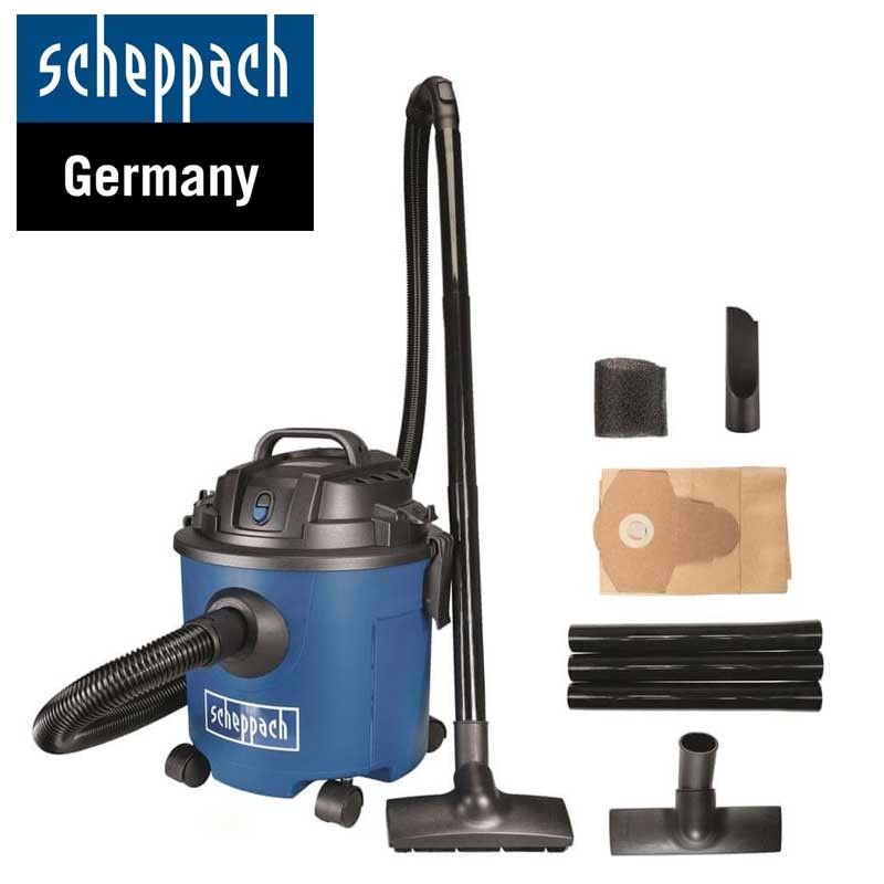 Aspirator compact cu sac Scheppach 1200W 16L