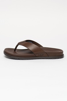 UGG, Papuci flip-flop din piele Wainscott UGG, Papuci flip-flop din piele Wainscott