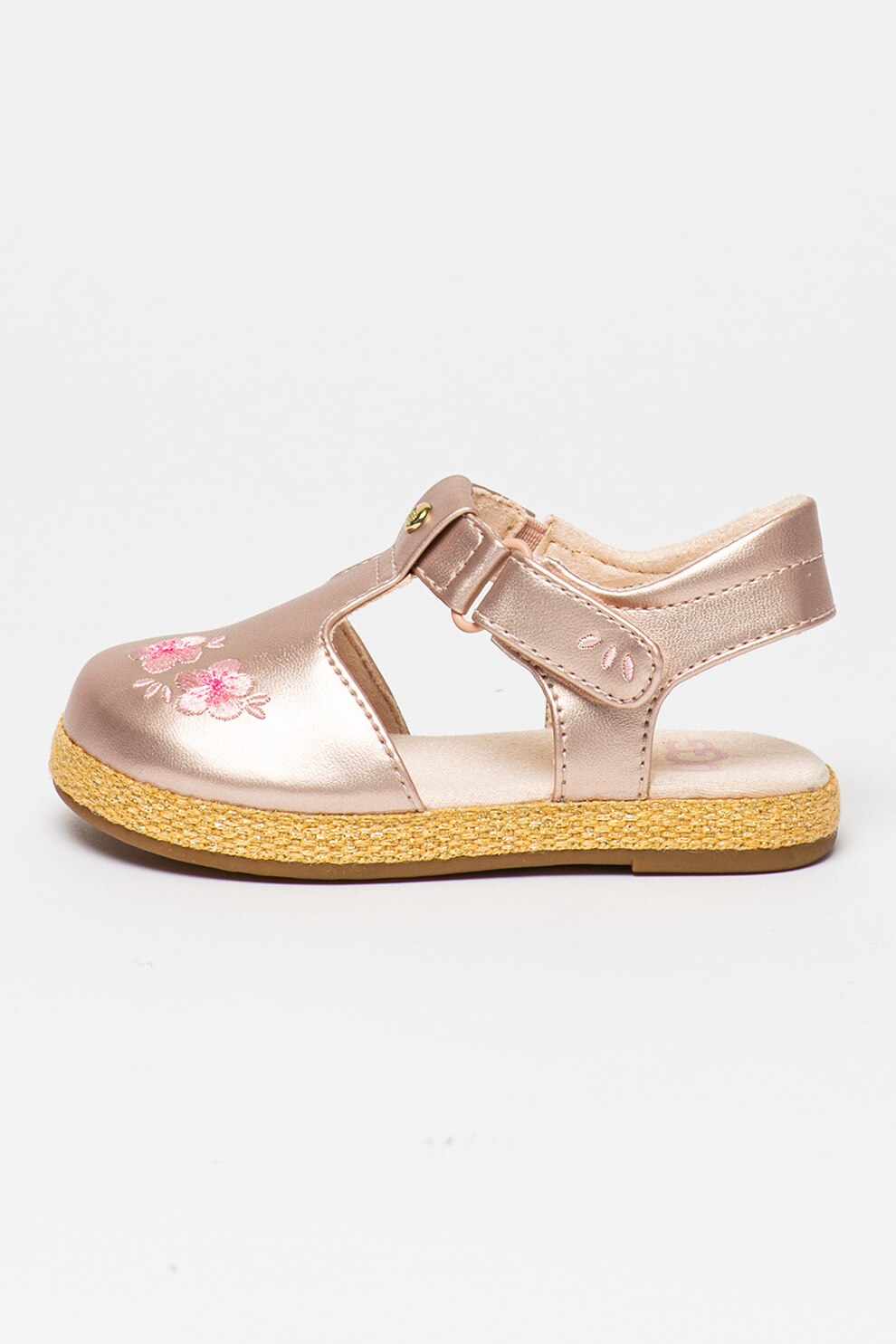 UGG, Sandale din piele ecologica cu varf acoperit Emmery