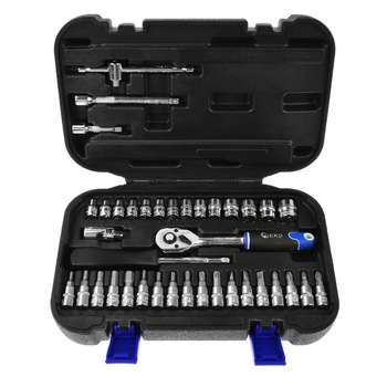 Set 38 chei tubulare Geko G10152, 1/4 Set 38 chei tubulare Geko G10152, 1/4