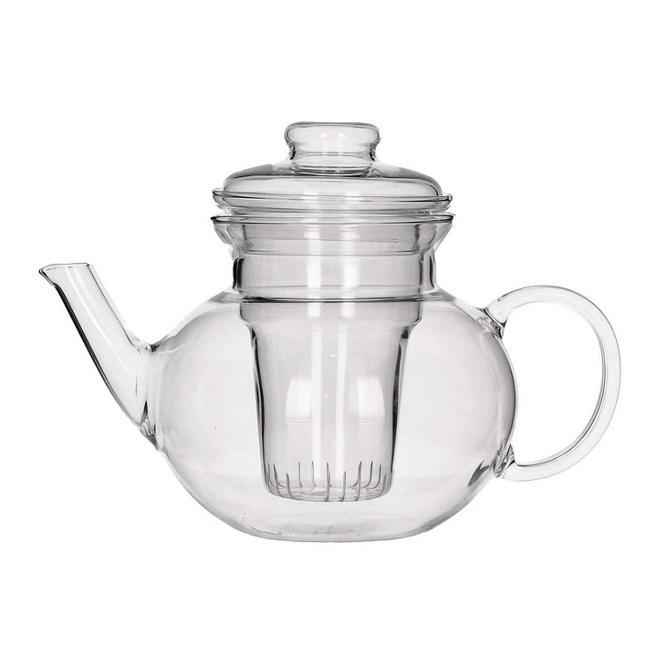 Simax Eva Teáskanna, üveg, átlátszó, 1 l