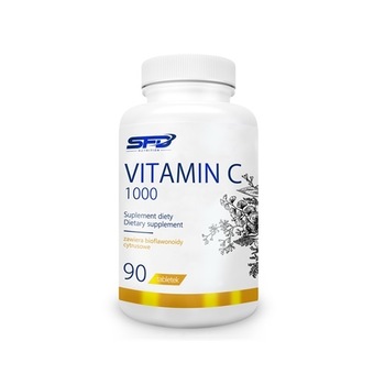 Supliment alimentar, Vitamina C (1000 mg) cu Bioflavonoide, SFD Vitamin C 1000 - 90 comprimate (90 doze) Supliment alimentar, Vitamina C (1000 mg) cu Bioflavonoide, SFD Vitamin C 1000 - 90 comprimate (90 doze)