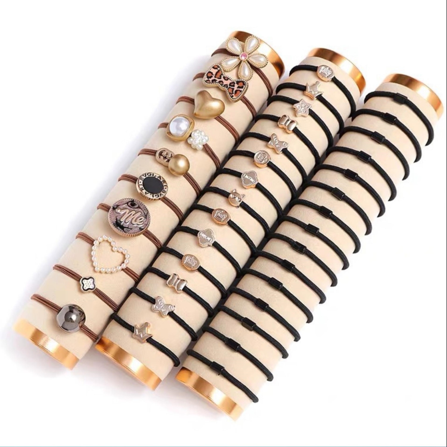 Set 60 elastice Pili-Paradise, Multicolor