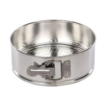 Forma rotunda tort SNB, Metal, Fund detasabil, Argintiu, 18 cm Forma rotunda tort SNB, Metal, Fund detasabil, Argintiu, 18 cm