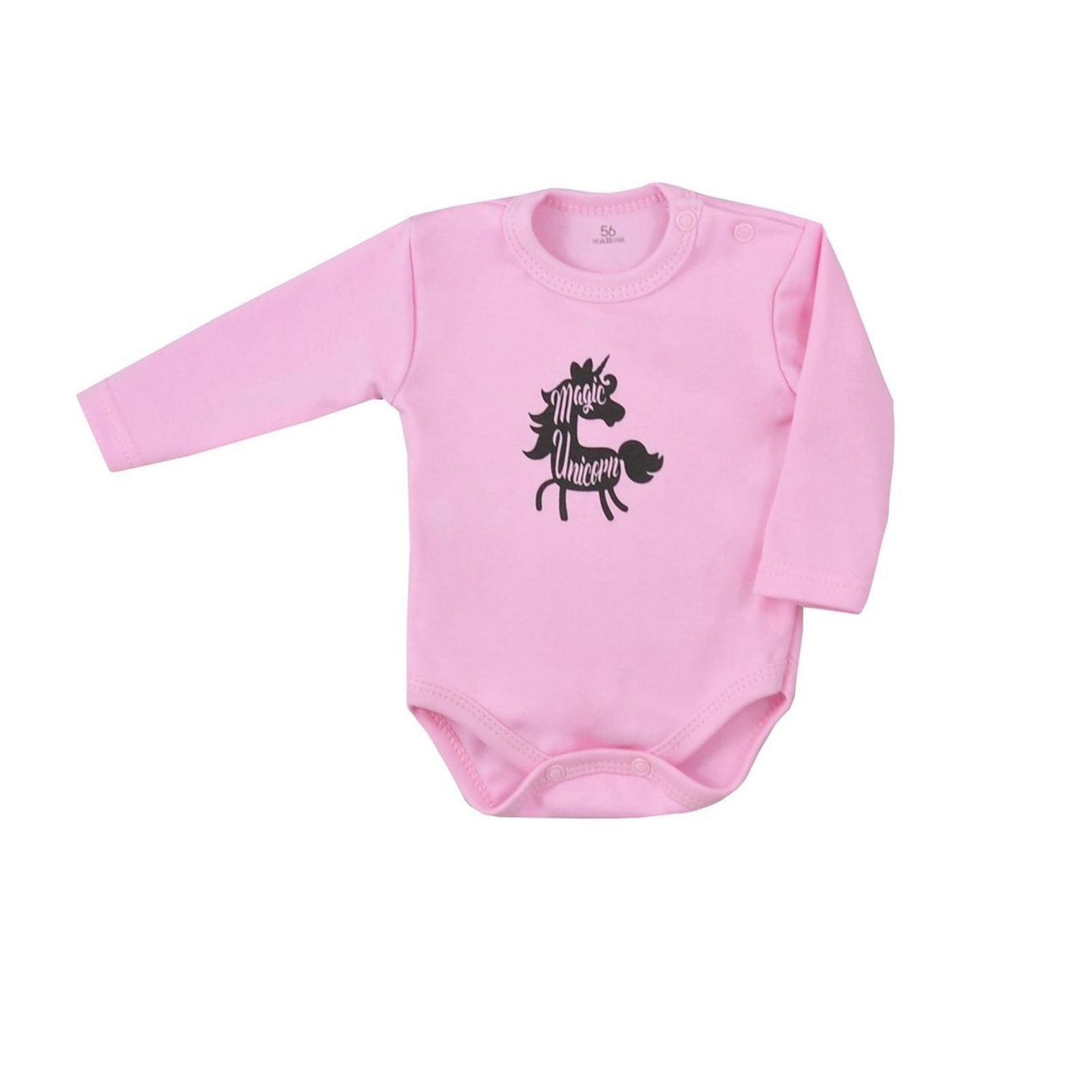 Body cu maneca lunga pentru fete Koala Sleepysaurus 08-702, Roz 86 CM Standard