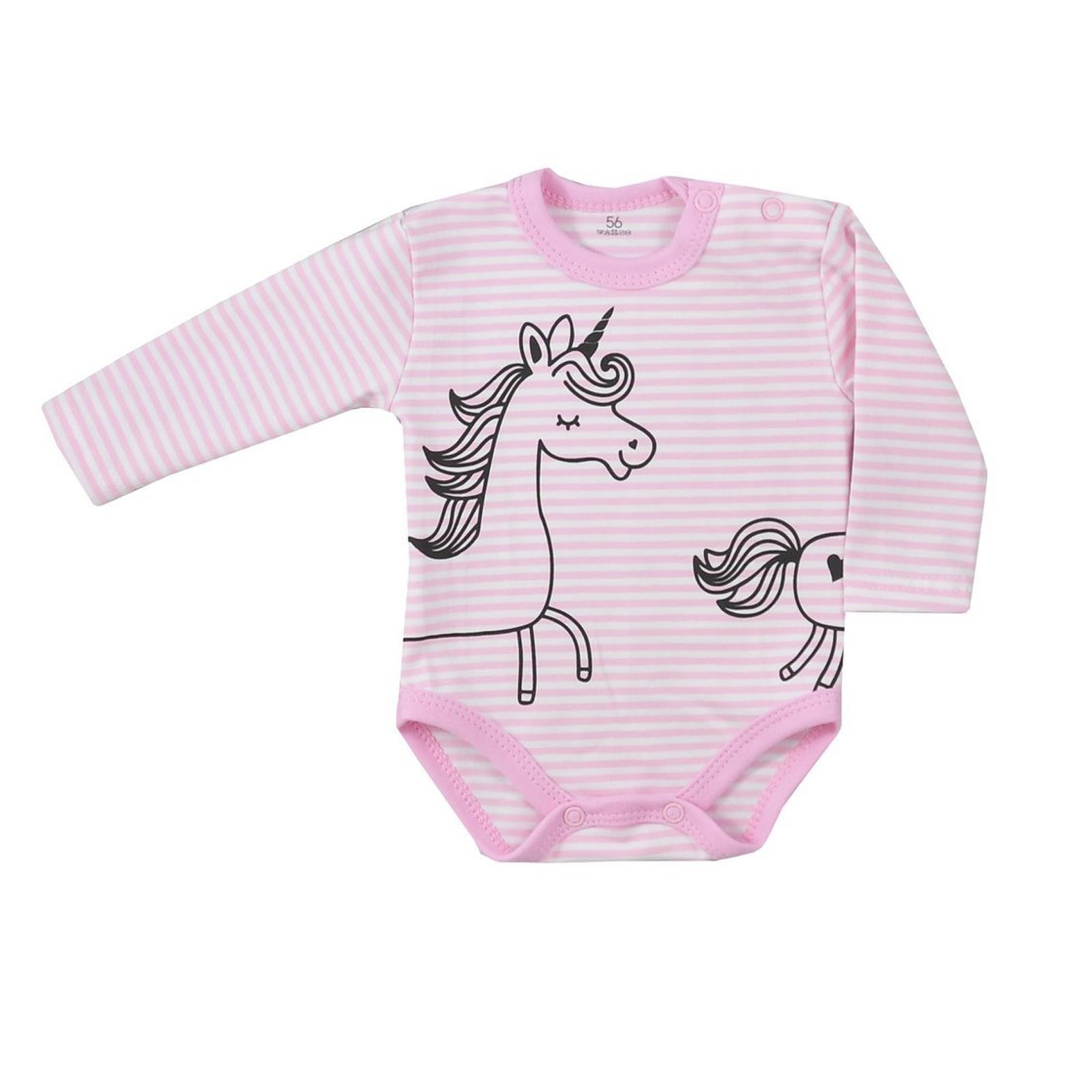 Body cu maneca lunga pentru fete Koala Sleepysaurus 08-702R, Roz 86 CM Standard