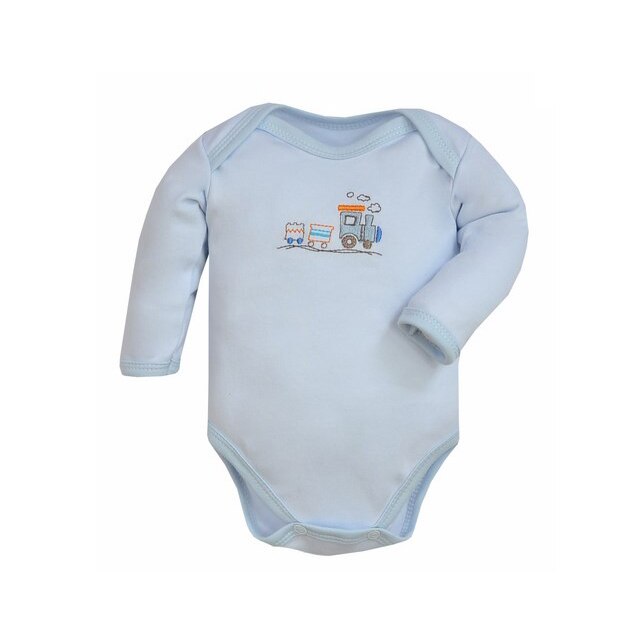 Body cu maneca lunga pentru baieti Koala Train A01-091Al, Albastru 98 CM Standard