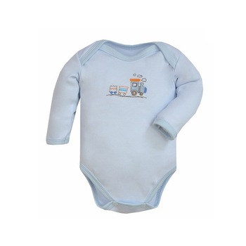 Body cu maneca lunga pentru baieti Koala Train A01-091A, Albastru 68 cm Body cu maneca lunga pentru baieti Koala Train A01-091A, Albastru 68 cm