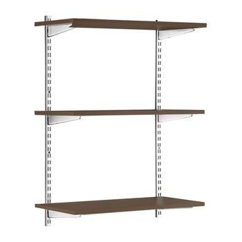 Raft perete ajustabil 3 polite, 80x25x100 cm, Arly Wenge/Alb Raft perete ajustabil 3 polite, 80x25x100 cm, Arly Wenge/Alb