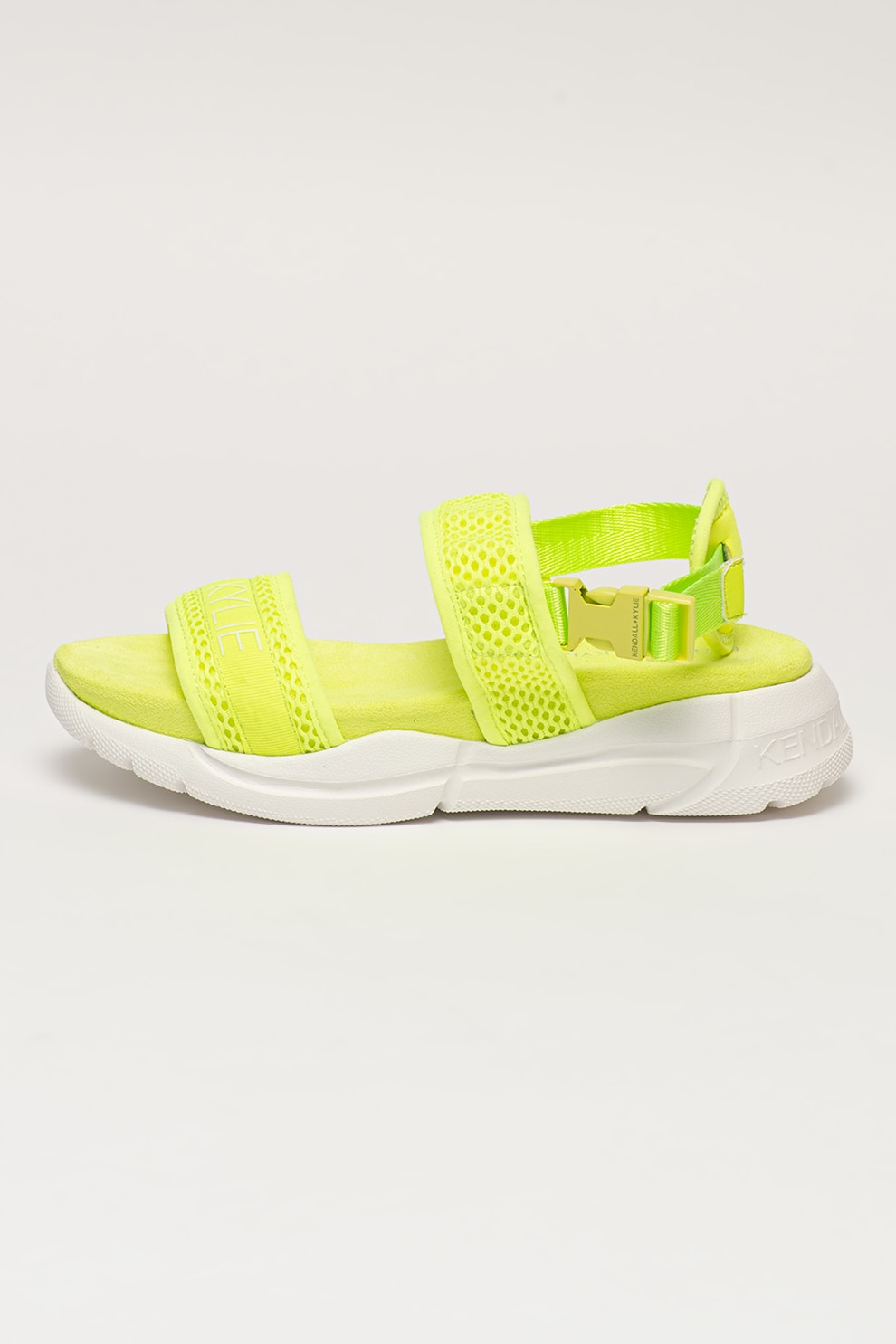 Kendall + Kylie, Sandale cu insertii din plasa Noari, Verde neon