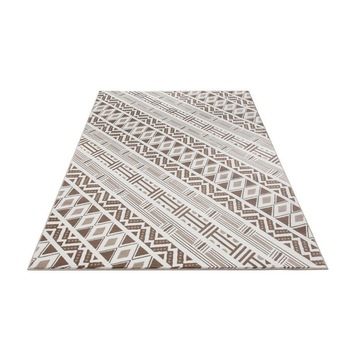 Covor Amon 160 x 230 cm, maro/ alb Covor Amon 160 x 230 cm, maro/ alb