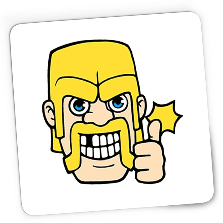 Mousepad Gaming Clash of Clans Barbarian Royale, 21x19 cm