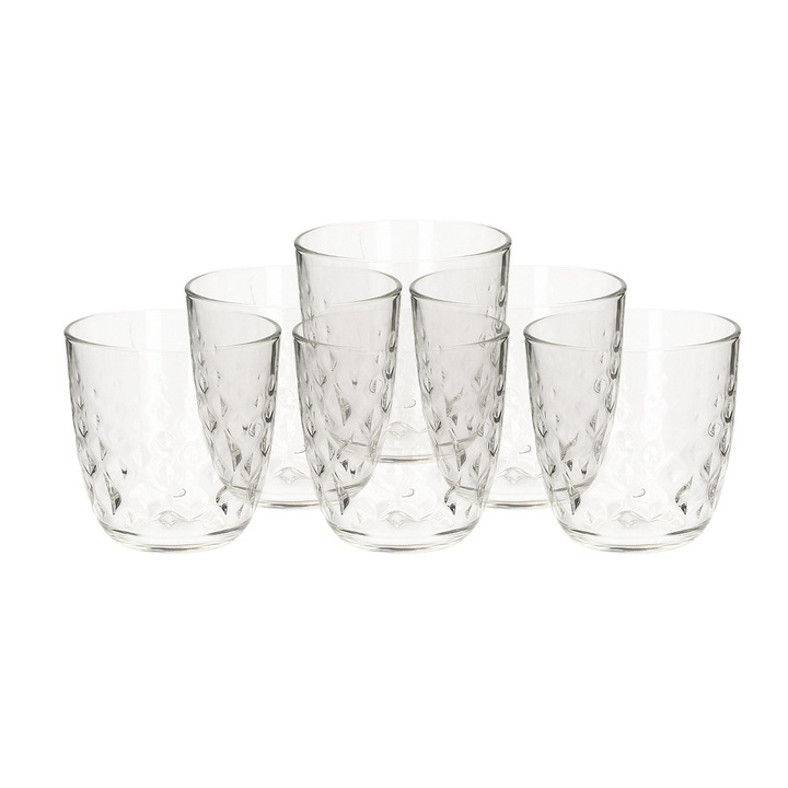Set 6 pahare Bormioli Rocco, GLIT, 300 ml, Transparent