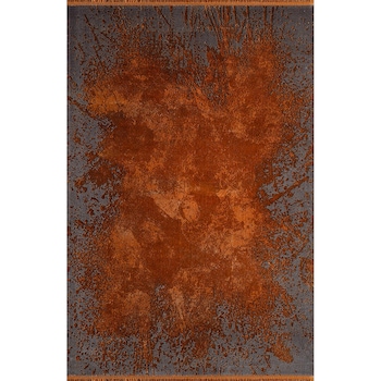 Covoare Karacahan Magnifique , 55% modal/tencel, 45% acrilic, 80x150cm, portocaliu/gri inchis Covoare Karacahan Magnifique , 55% modal/tencel, 45% acrilic, 80x150cm, portocaliu/gri inchis