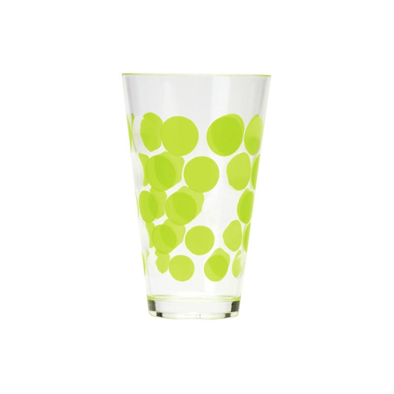 Pahar pentru cocktail, Zak! designs, Model Dot Dot, 300 ml, Plastic, Verde