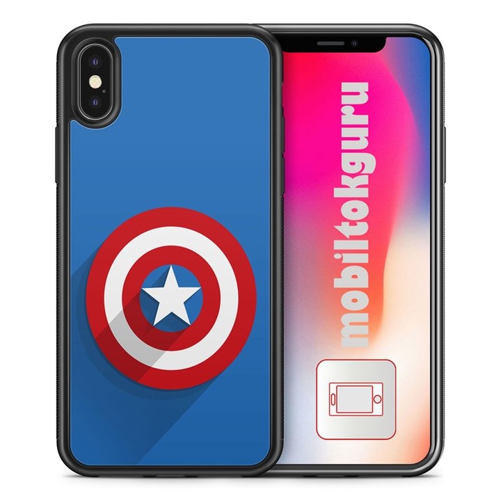 Captain America 222 iPhone XS Max TPU husa rezistenta la socuri husa telefon husa de protectie