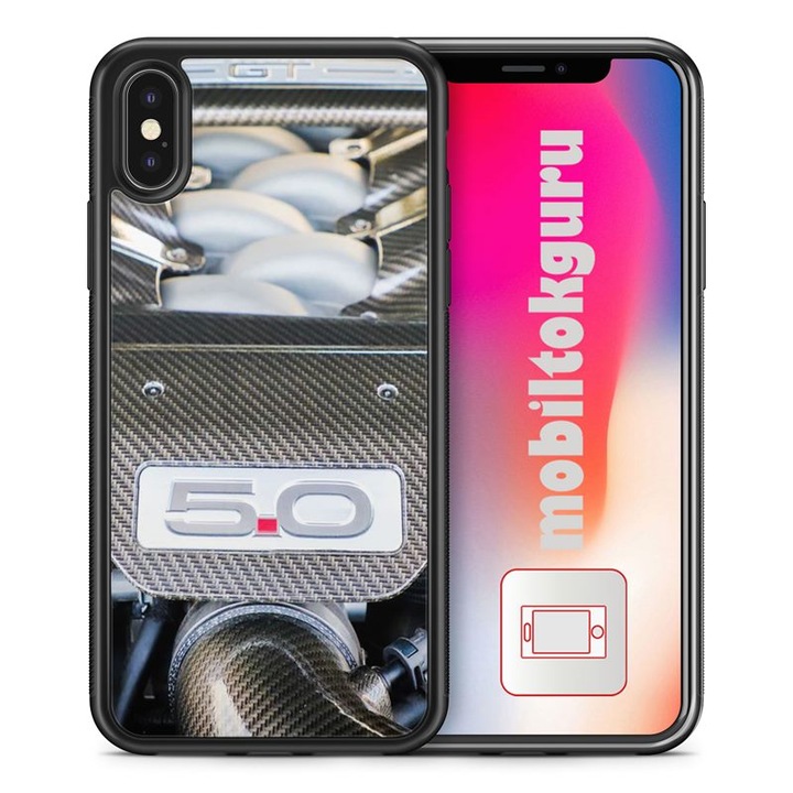 Ford Mustang GT engine 22 iPhone 5s TPU ütésálló tok telefontok védőtok