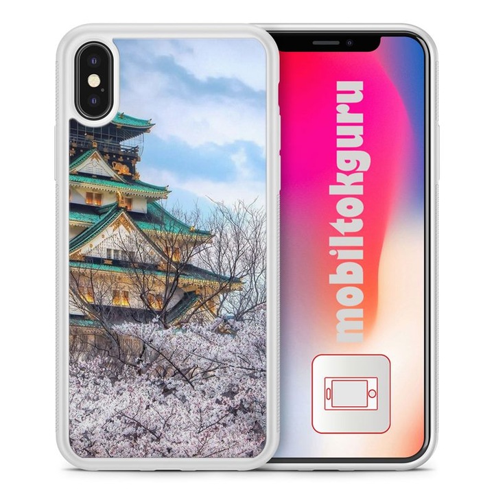 Chinese Architecture 13711 iPhone 8 TPU Shockproof Case Husa pentru telefon Husa de protectie