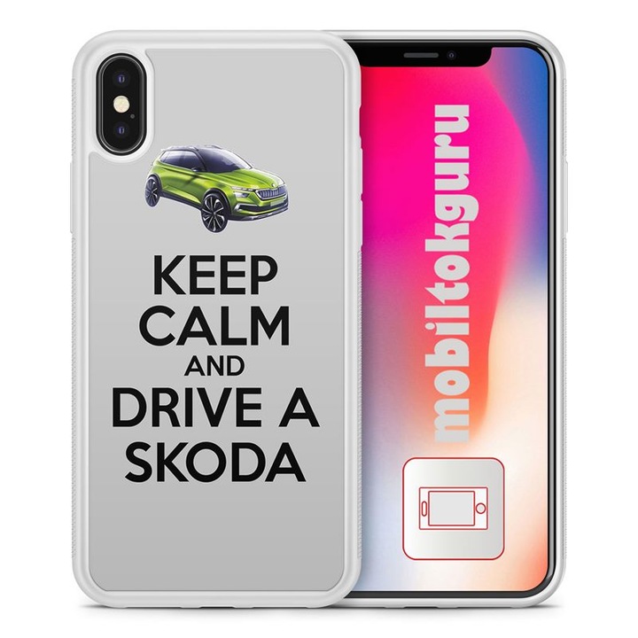 Pastrati-va calmul si conduceti Skoda 11 Samsung Galaxy A40 Husa TPU rezistenta la socuri Husa de protectie pentru telefon