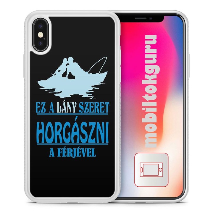 Fishing Girl 11 iPhone 11 Pro Max Husa TPU Antisoc Carcasa Telefon Husa de protectie