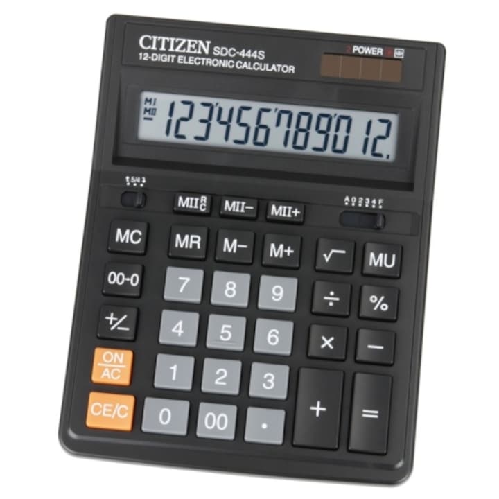 Настолен калкулатор Citizen SDC-444S, 12 цифри