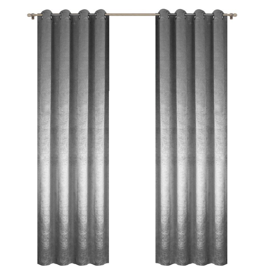 Draperie Velur, Gri 135x250 cm, L389