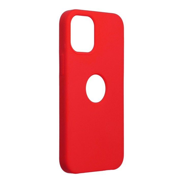 Forcell elegáns szilikon hátlapvédő telefontok - iPhone 12 MINI, Piros