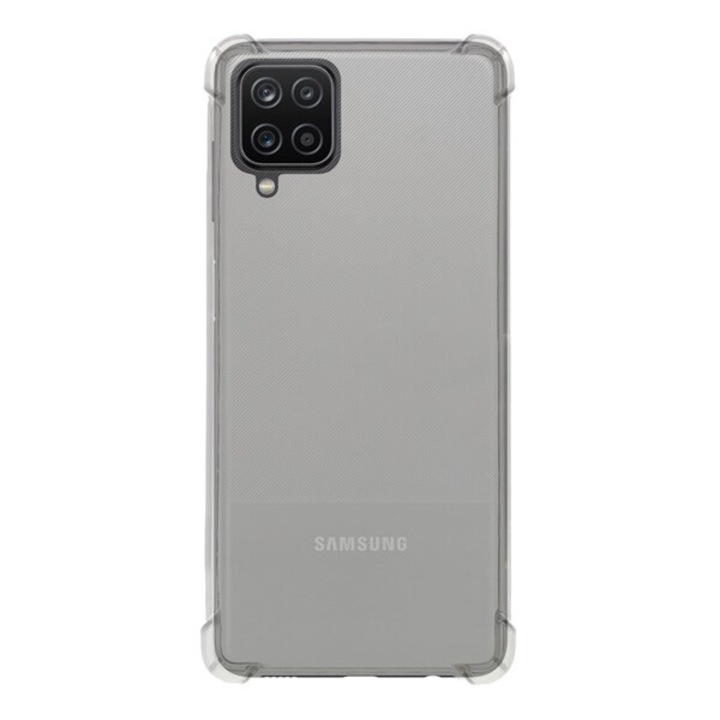 Gigapack szilikon mobiltelefon tok, ütésállóság, légpárnás sarok, átlátszó, kompatibilis: Samsung Galaxy A12, SM-A125F / SM-A127F