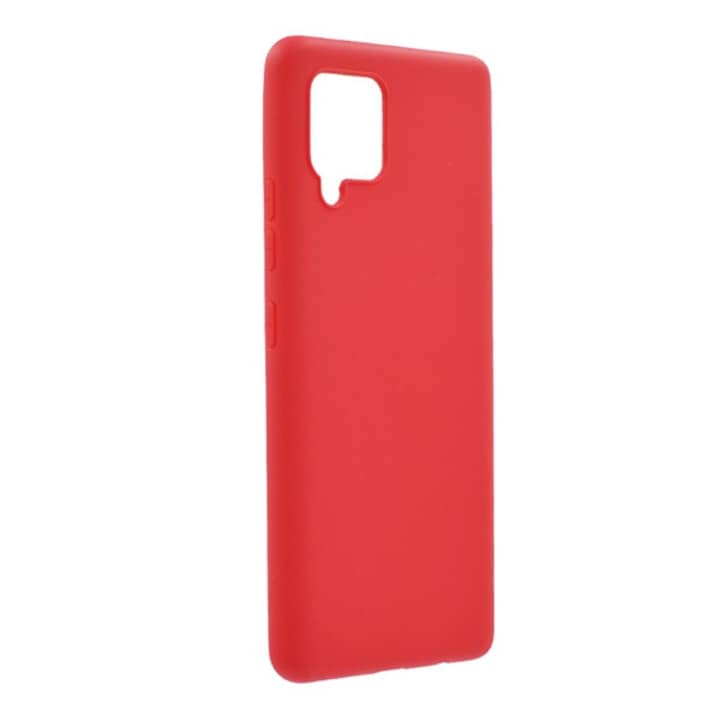 Szilikon hátlapvédő telefontok (matt), Piros [Samsung Galaxy A42 5G (SM-A425F)]